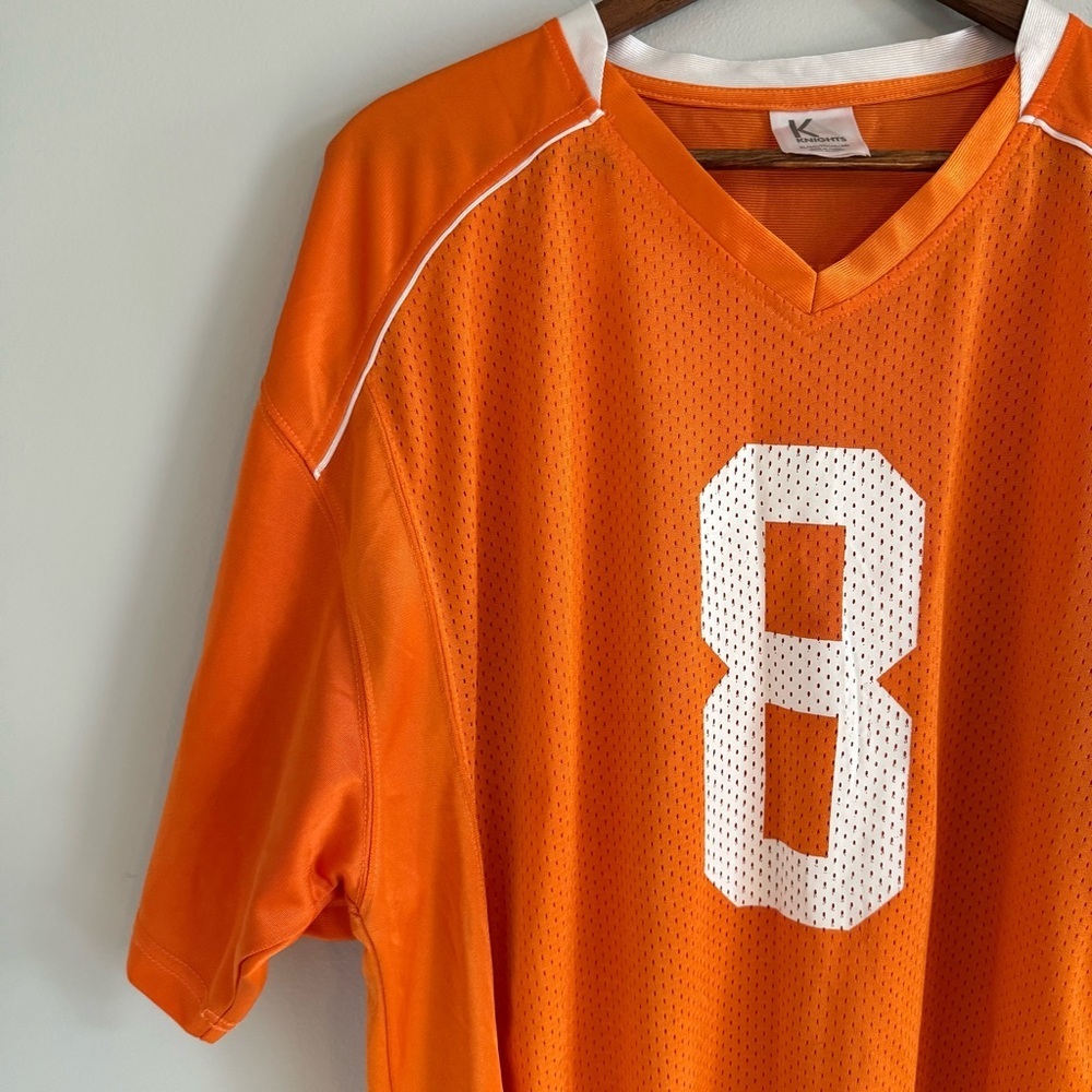 Men's Tennessee Orange V-Neck Football Jersey - Picture 5 of 9